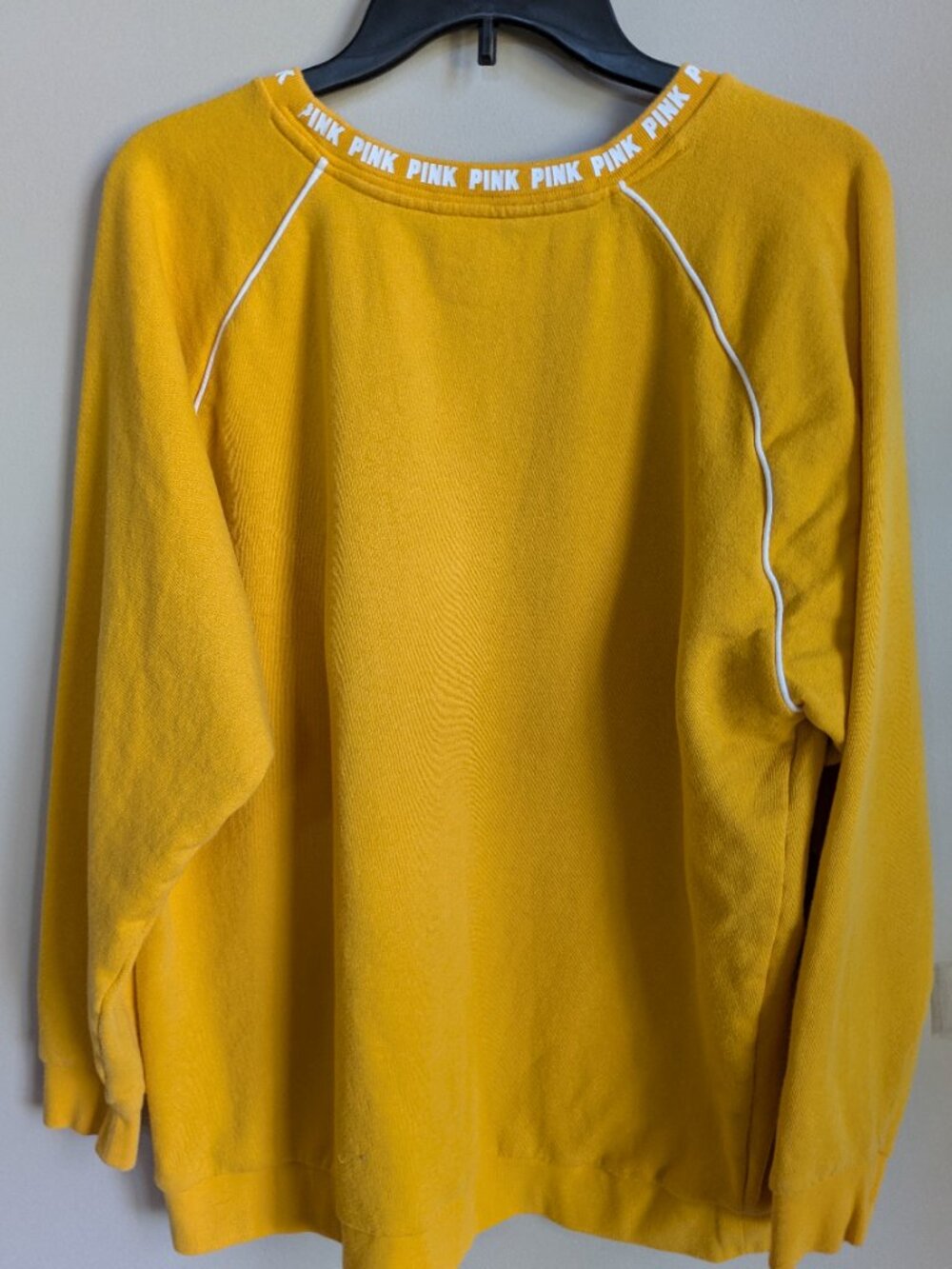 PINK pullover knit blend dog logo long sleeve size L shirt #583 - Picture 5 of 5
